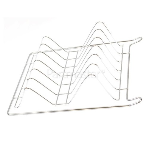 Falcon 6514 Falcon 900 Dual Fuel Nat Gas Black/Chrome Right Hand Plate Rack