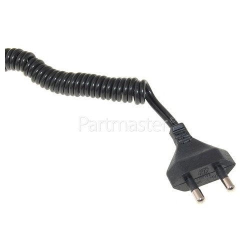 Philips 2 Pin Coiled Shaver Mains Lead - 1.8m