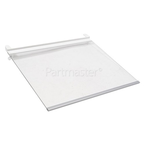 LG Fridge Glass Shelf Assembly : 425x350mm