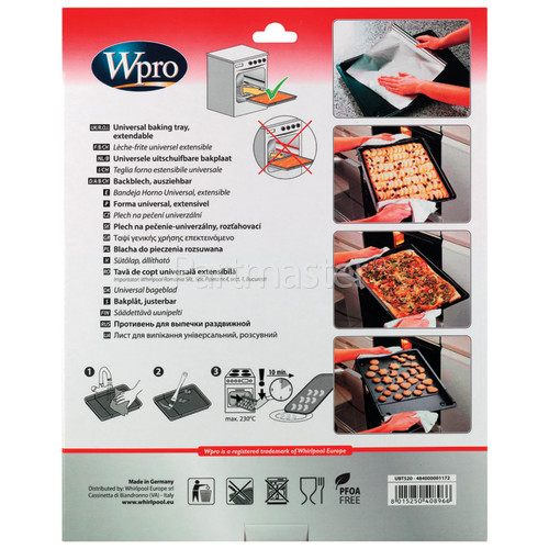 Wpro Extendable Baking Tray : 370mm To 520mm