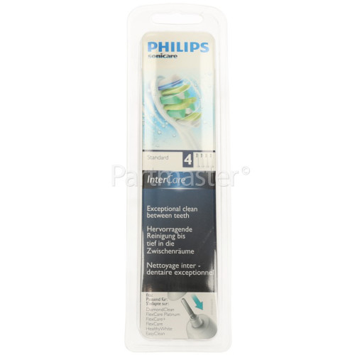 Philips Sonicare Intercare Standard Sonic Toothbrush Heads (4 Pack)