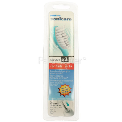 Philips Sonicare Kids Standard Sonic Toothbrush Heads (2 Pack)