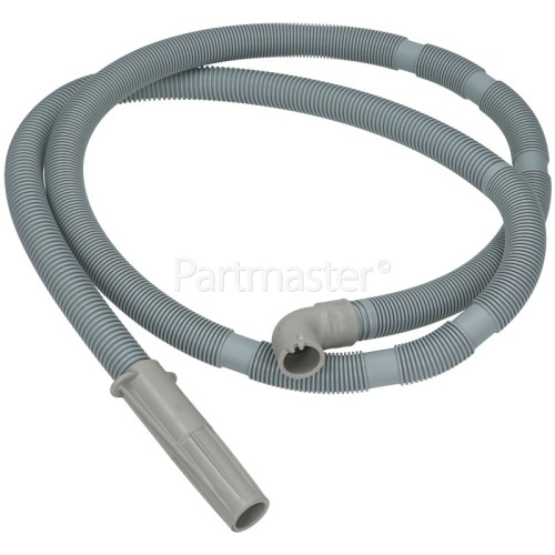 Electrolux 2.6Mtr. Drain Hose Long Straight 21mm To Right Angle End 21mm Internal Dia's. (UK)