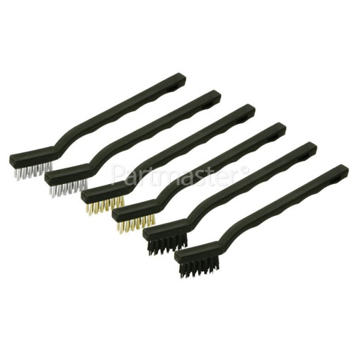 Proline 6 Piece Wire Brush Set : BarBeQue / Oven / Log Burner / Workshop