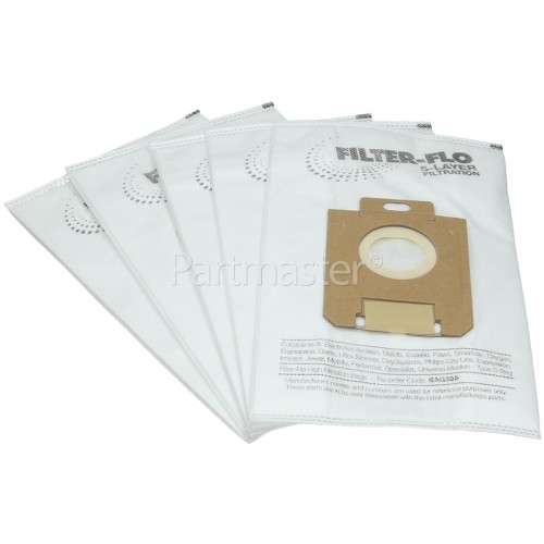 Eup S-Bag Classic Filter-Flo Synthetic Dust Bags (Pack Of 5) - BAG355