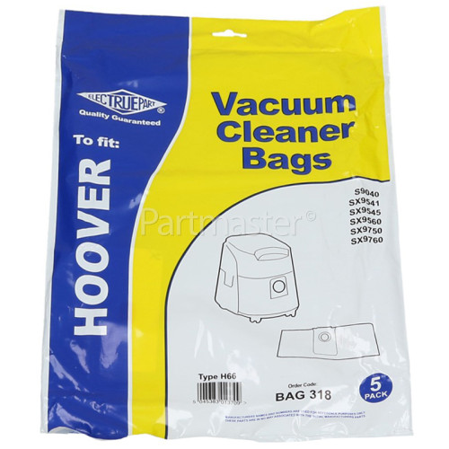 Hoover Compatible Hoover H66 Dinamis Paper Bag (Pack Of 5) - BAG318