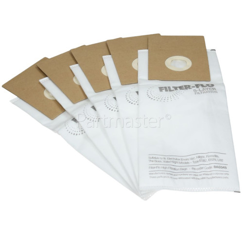 Electrolux ES82 Filter-Flo Synthetic Dust Bags (Pack Of 5) - BAG345