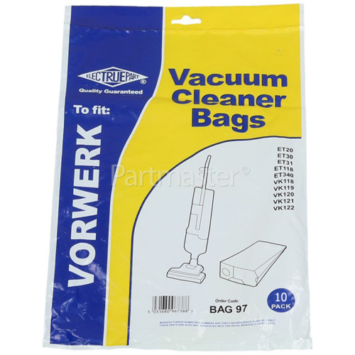 Vorwerk Vorwerk Vacuum Cleaner Hoover Dust Bags (Pack Of 10)