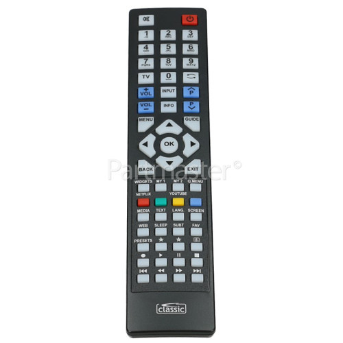 Logik IRC87201 Remote Control Compatible With : RC1912, RC4822, RC4845, RC4846, RC4849, RC4870, RC4880, RC5116, RC5117