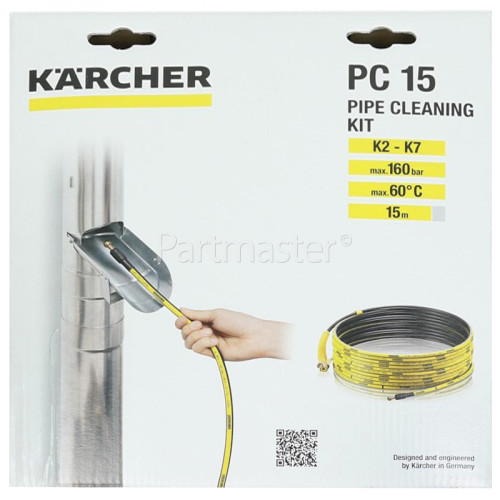 Karcher K2K7 Drain Pipe Cleaning Hose 15m www.partmaster.co.uk
