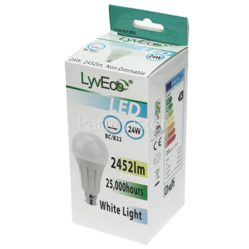 LyvEco 24W GLS BC LED Lamp (Daylight) 150W Equivalent