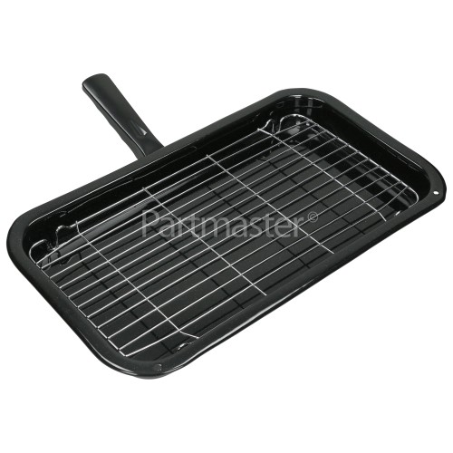 Smeg Universal Grill Pan Assembly 405x235x40mm www.partmaster.co.uk