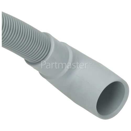 Indesit IWC 6105 (UK) 1. 8M Drain Hose Straight 17mm End With Right Angle End 29mm, Internal Dia.s'