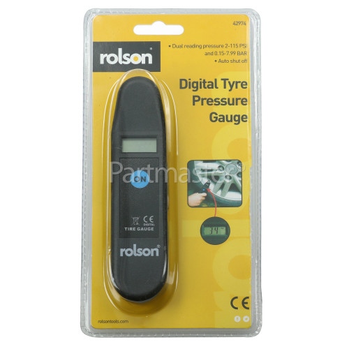 Rolson Digital Tyre Pressure Gauge : Car, Van. Bike Etc.