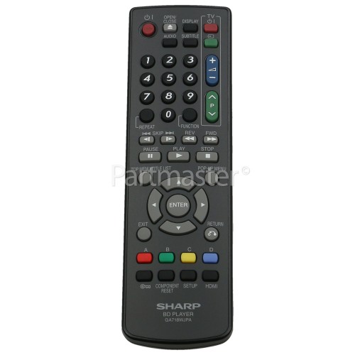 Sharp GA718WJ Remote Control