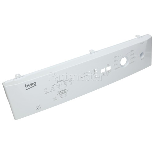 Beko Control Panel Fascia - White