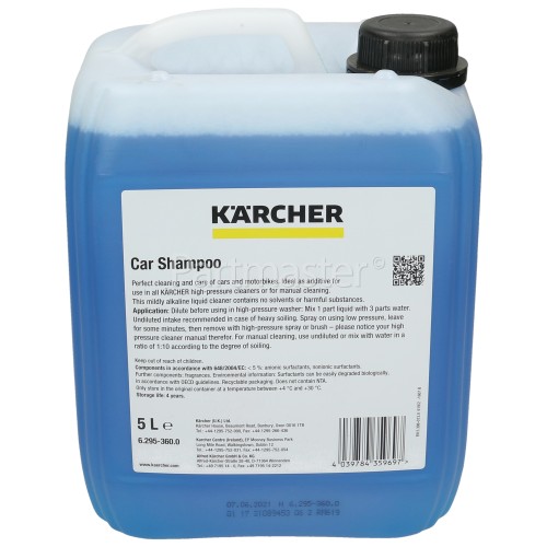 Karcher Pressure Washer Car Shampoo 5 Litre www.partmaster.co.uk