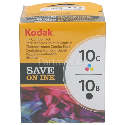 Kodak Genuine 10B/10C Black & Colour Ink Cartirdges Multi Pack