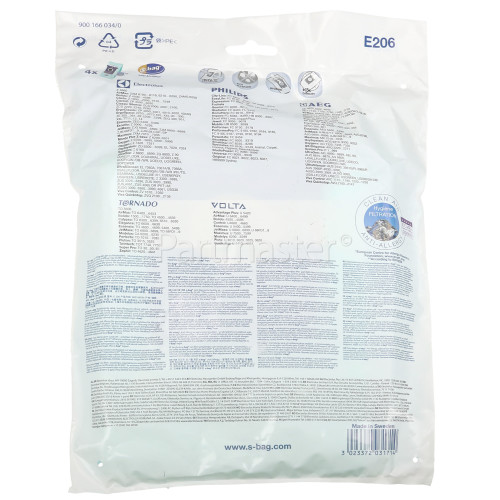 Electrolux Group E206 S Type Paper Bag