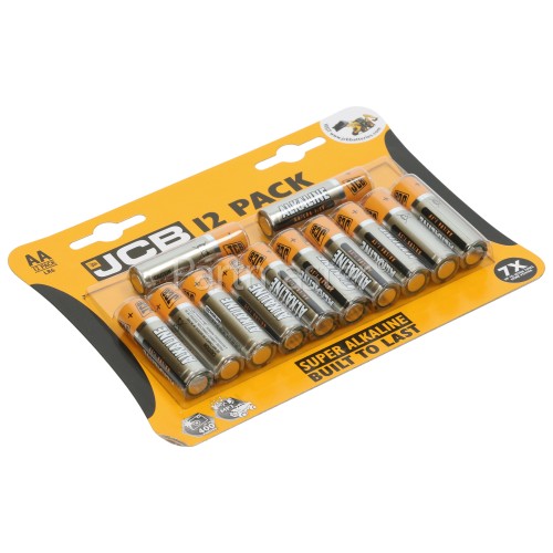 JCB AA Alkaline Batteries (Pack Of 12)