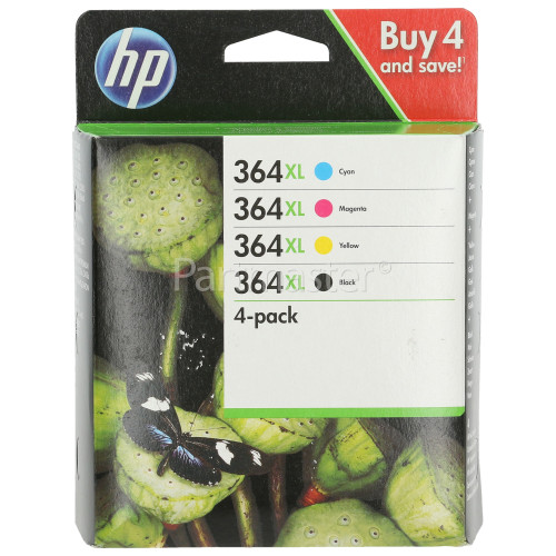 Hewlett Packard Genuine 364XL Ink Cartridge Multipack - High Capacity - BlackXL/CyanXL/MagentaXL/YellowXL - SM596EE