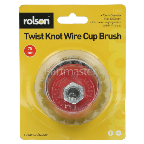 Rolson Twist Knot Wire Cup Brush