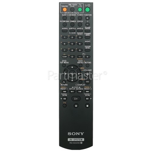 Sony RMADU050 Home Cinema Remote Control www.partmaster.co.uk