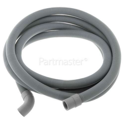 Care+Protect Universal Washing Machine/Dishwasher Drain Hose With Right Angle End - 3.5mtr. 19x24mm Internal Bore Sizes