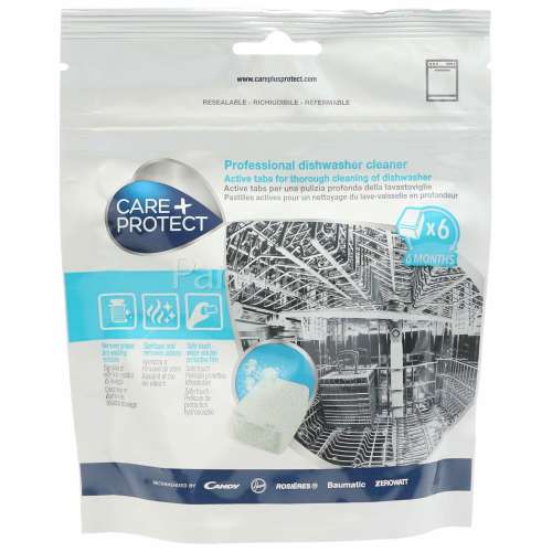 Care+Protect Professional Dishwasher Cleaner (Pack Of 6)