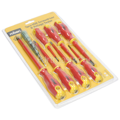 Rolson 7 Piece VDE Screwdriver Set