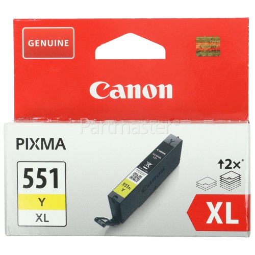 Canon Genuine CLI-551YXL High Capacity Yellow Ink Cartridge - 6446B001