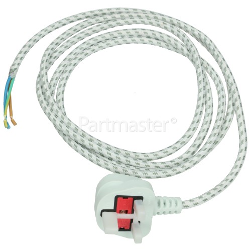 2.5m Steam Iron Mains Cable - UK Plug