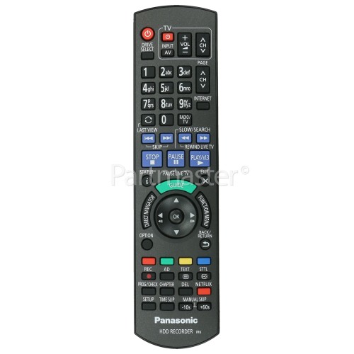 Panasonic N2QAYB000764 HDD Player Remote Control