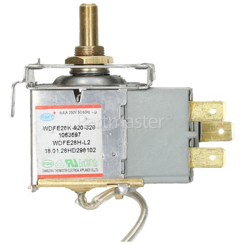 Hisense Fridge Thermostat : WDFE28K-920-328. Part Number 1063597