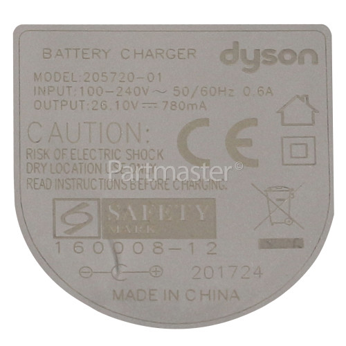 Dyson DC58 UK (Iron/Moulded Yellow) Uk Vacuum Cleaner Battery Charger : Input 100v To 240v Output 26.1v 780mAh