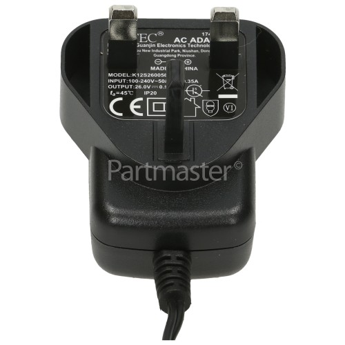 Candy Charger - UK Plug : KPTEC K12S260050B Input 100-240V 0.35A Output 26.0V 0.5A