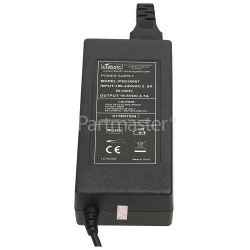 Classic Power Laptop AC Adaptor - UK Plug : Output 19.5V 4.7A