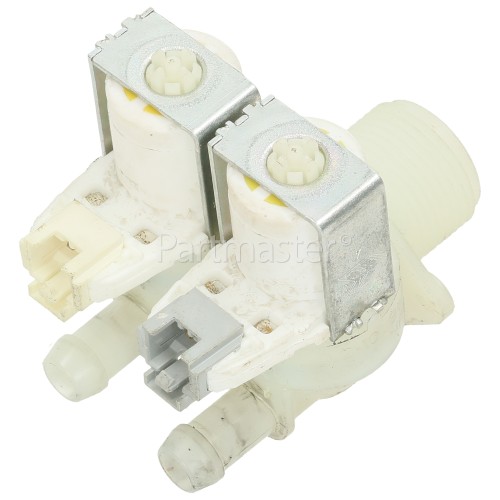 Beta Cold Water Double Solenoid Inlet Valve : 180Deg. With 12 Bore Outlets & Protected (Push) Connectors