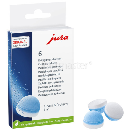 Jura E20 2 Phase Coffee Machine Cleaning Tablets (Pack Of 6)