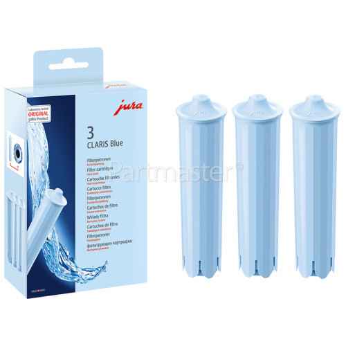 Jura Claris Blue Water Filter Cartridge 71312 (Pack Of 3)