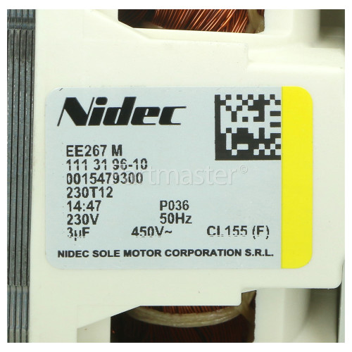 Electrolux Group Recirculation Pump Motor : Nidec Sole EE267M 