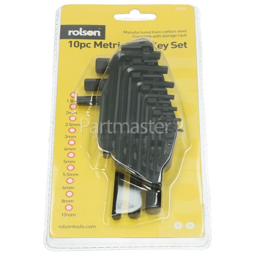 Rolson Hex 'mm' Metric Allen Key / Torx Set (workshop)