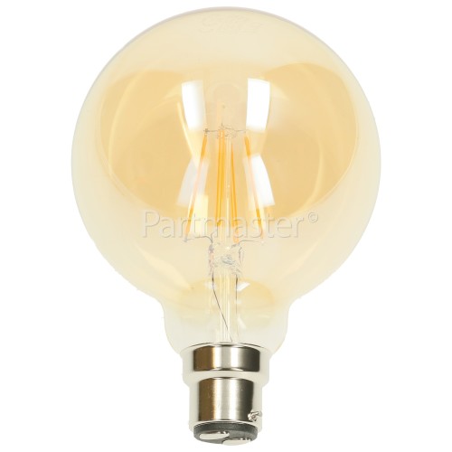TCP 6W BC/B22 LED Filament Globe Vintage Lamp (Very Warm White)