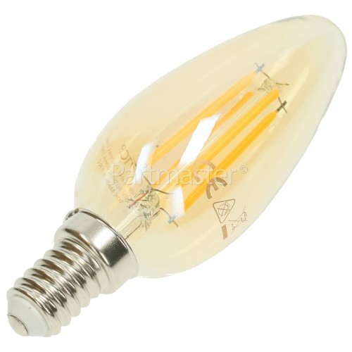 TCP SES/E14 LED 4W Filament Candle Vintage Lamp (Very Warm White)