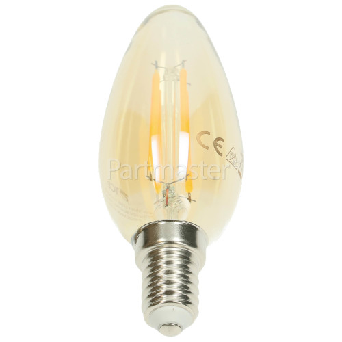 TCP SES/E14 LED 4W Filament Candle Vintage Lamp (Very Warm White)