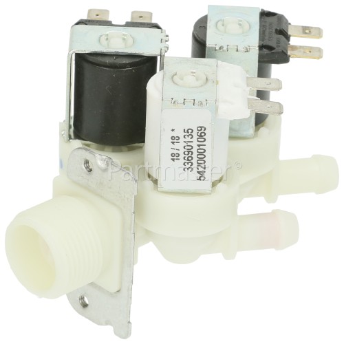 Bosch Triple Solenoid Inlet Valve 18/18 33690135 : 180Deg. With 12 Bore Outlets