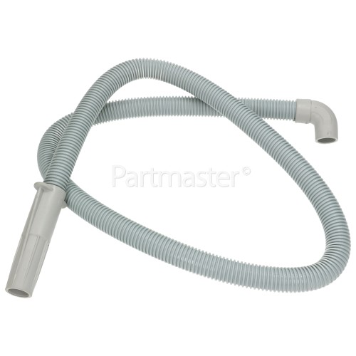 Electrolux 1.5Mtr. Drain Hose Long Straight 21mm To Right Angle End 22mm Internal Dia's.