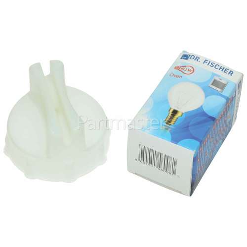 Bosch Neff Siemens 40W SES (E14) Round Oven Lamp & Cover Removal Tool