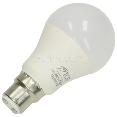 TCP 9.1W BC/B22 LED Non-Dimmable GLS Lamp (Warm White) 60W Equivalent