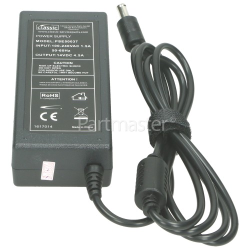 Siemens LCD TV AC Adapter (2 Pin Euro Plug)